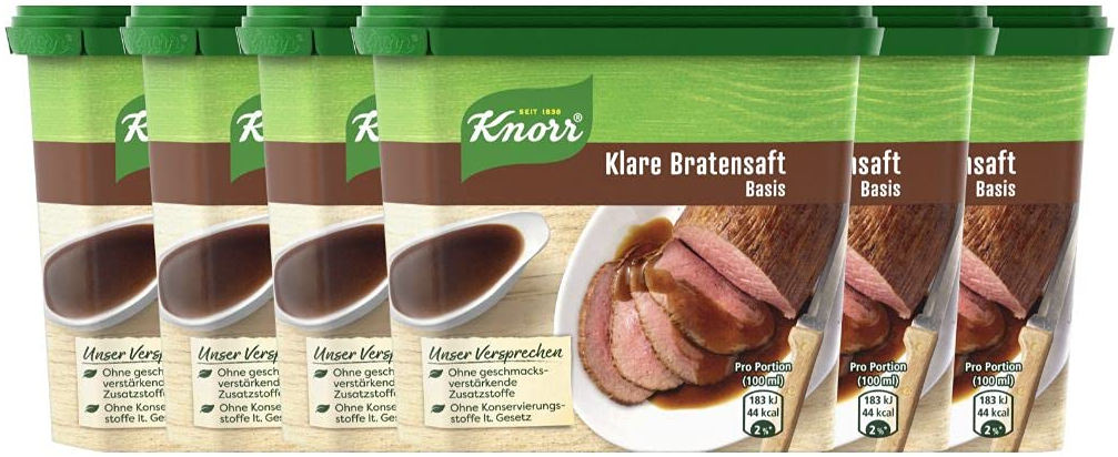 6er Pack Knorr Klare Bratensaft Basis Dose je 235g ab 13,88€ (statt 17€)   Prime Sparabo