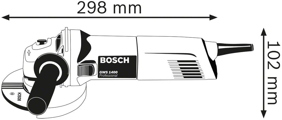 Bosch GWS 1400 Professional Winkelschleifer ohne Scheibe, 1.400W für 74,79€ (statt 90€)