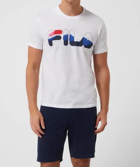 FILA Baumwoll Pyjama in zwei Farben für je 23,99€ (statt 32€)