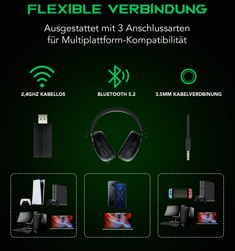 Black Shark Goblin X4 Wireless Gaming Headset für 44,99€ (statt 70€)