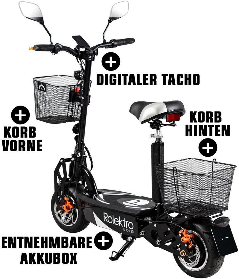 Rolektro E Joy 20 E Mofaroller mit 500W bis 20 km/h für 762,94€ (statt 939€)