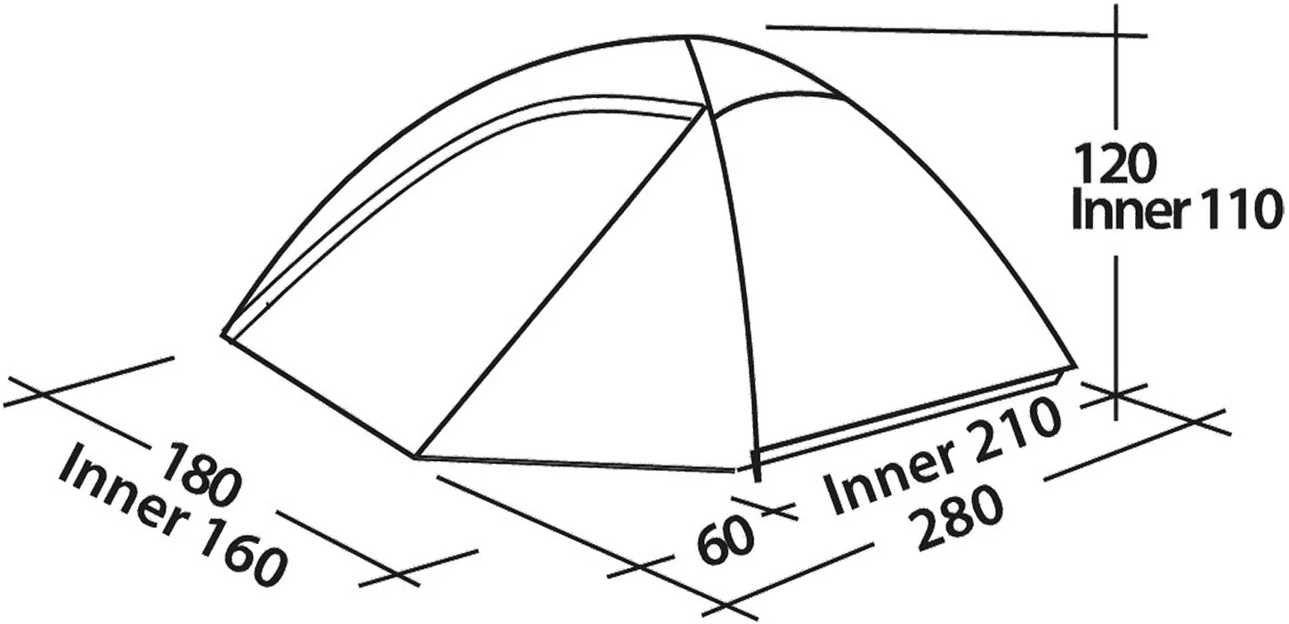 Easy Camp Meteor 300 Campingzelt für 3 Personen ab 64,99€ (statt 82€)