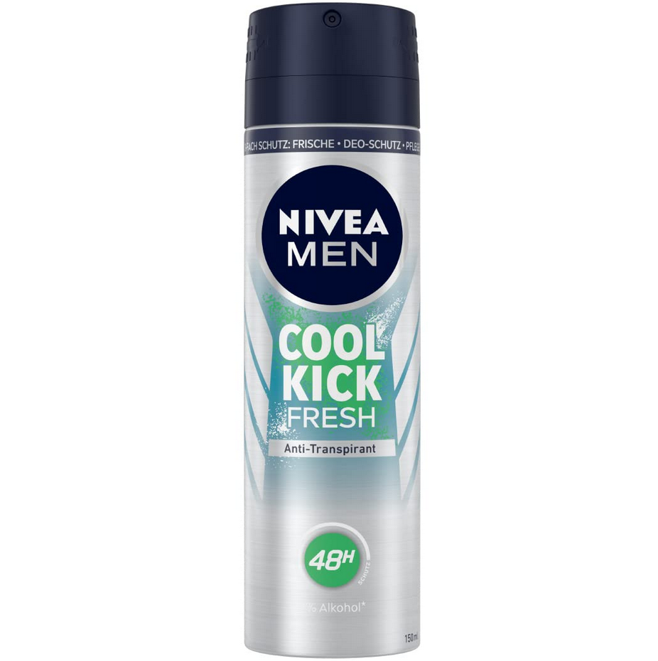 Nivea Men Cool Kick Fresh Deo Spray, 150 ml ab 1,34€ (statt 2,29€) &#8211; Prime Sparabo