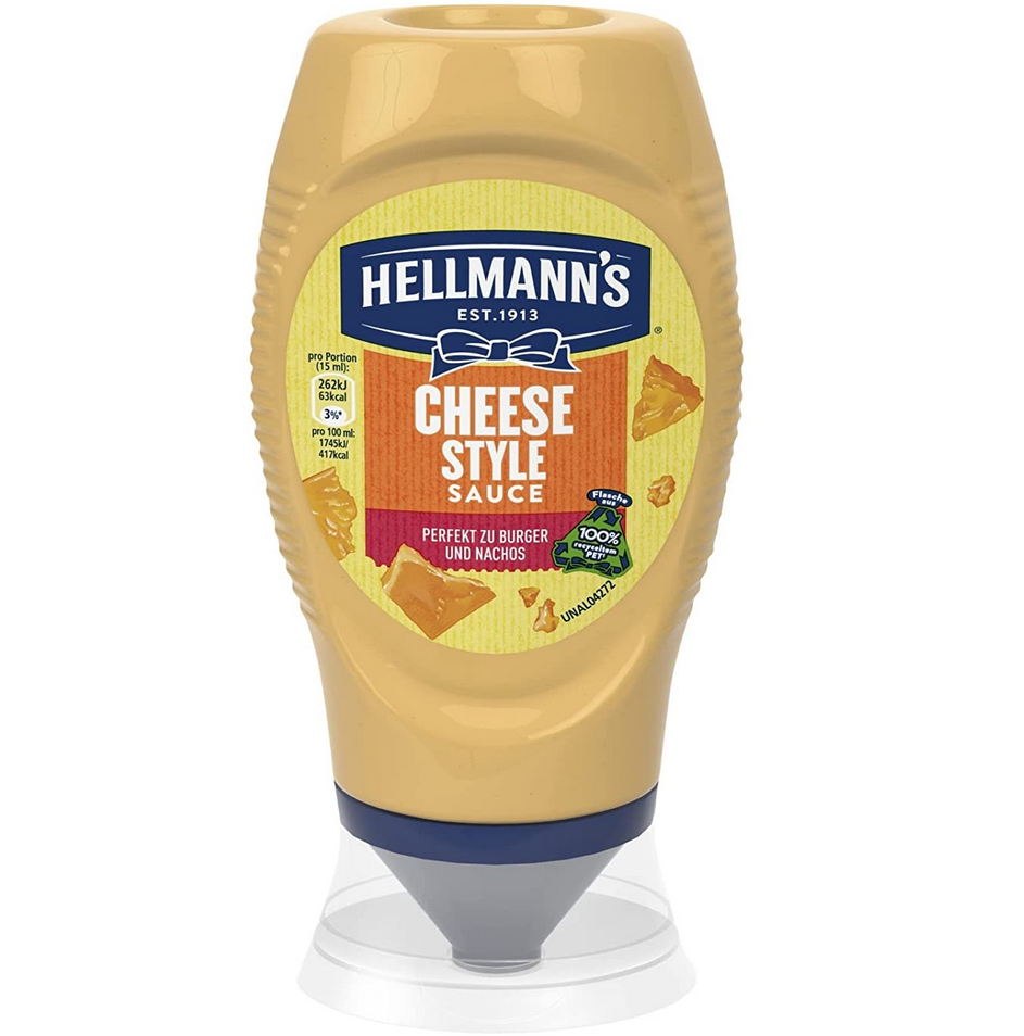 8er Pack Hellmann’s Cheese Style Sauce, 250 ml für 12€ (statt 18€)