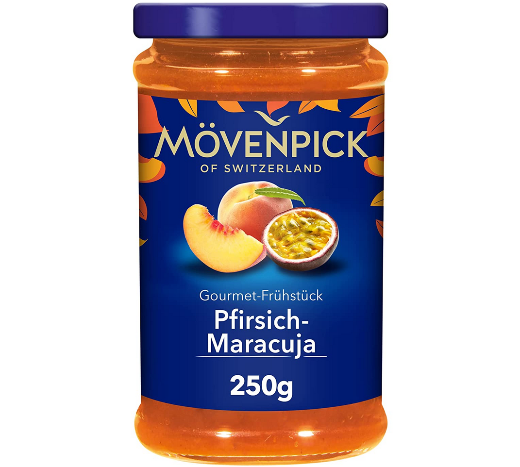 Mövenpick Gourmet Frühstück Pfirsich Maracuja, 250g ab 1,81€ (statt 2,69€)   Prime Sparabo