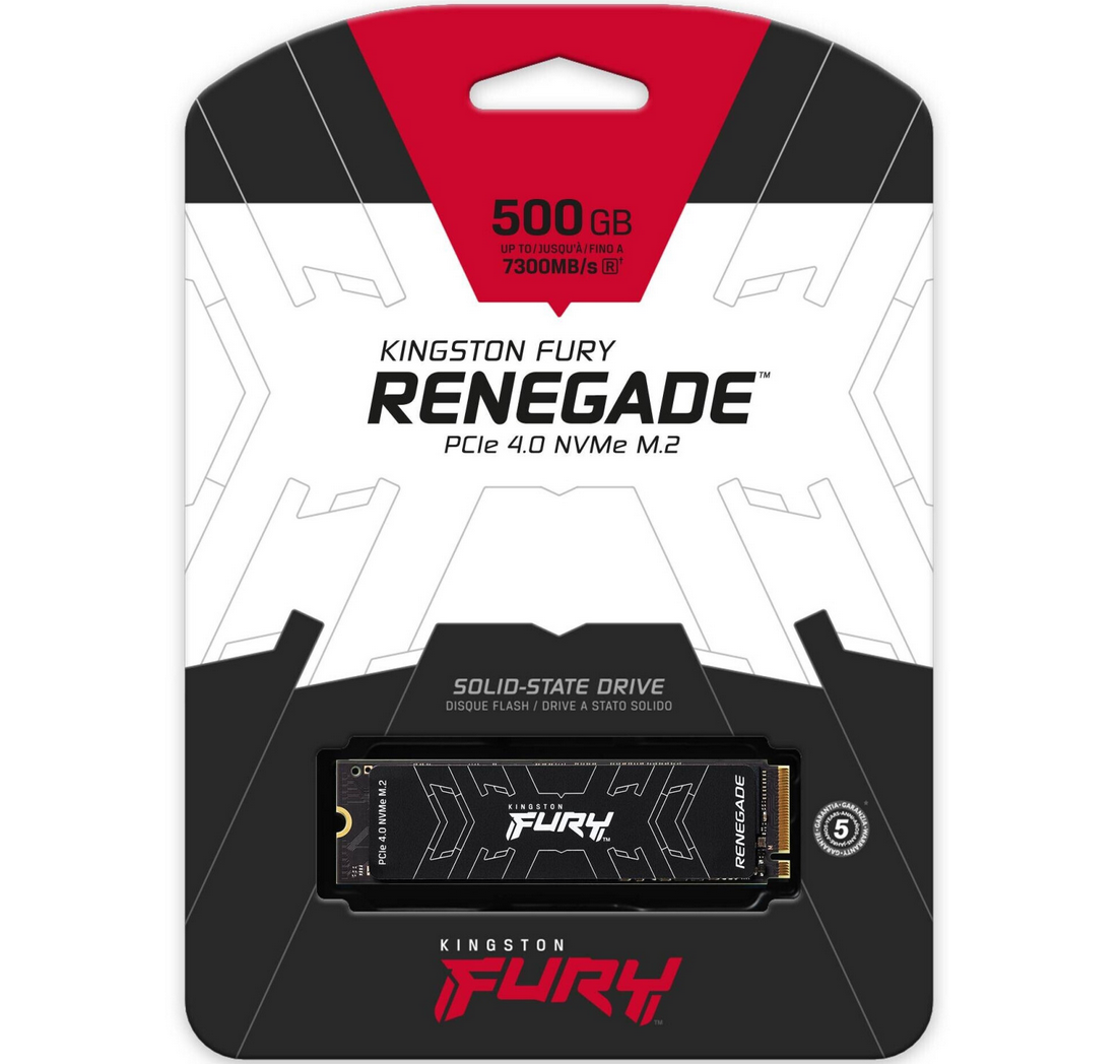 Kingston FURY Renegade NVMe M.2 SSD mit 500GB, PCIe 4.0 für 64,85€ (statt 78€)