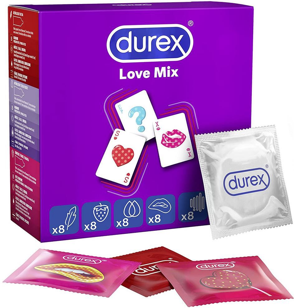 40er Pack Durex Love Mix Kondome mit 5 Sorten ab 11€ (statt 15€)   Prime Sparabo