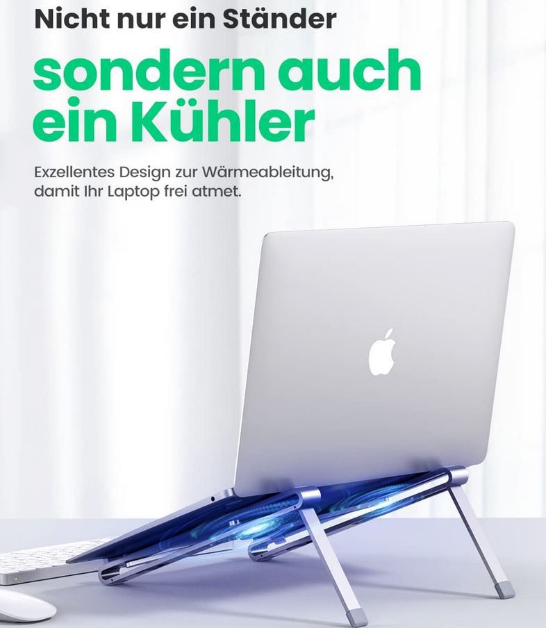 UGREEN Laptop Ständer aus Aluminium bis 15,6 Zoll für 20,99€ (statt 30€)