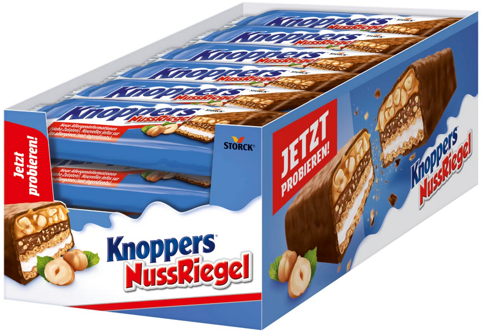24er Pack Knoppers NussRiegel á 40g ab 10,51€ (statt 15€)
