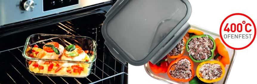 LocknLock Oven Glass Glas Frischhaltedose mit Deckel, 130ml für 2,65€ (statt 6€)   Prime
