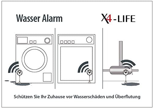 X4 LIFE Wassermelder mit 120 dB Alarm für 8,95€ (statt 13€)   Prime