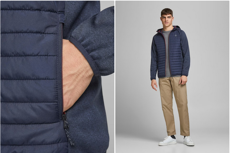 Jack & Jones Steppjacke in Navy für 33,92€ (statt 50€)