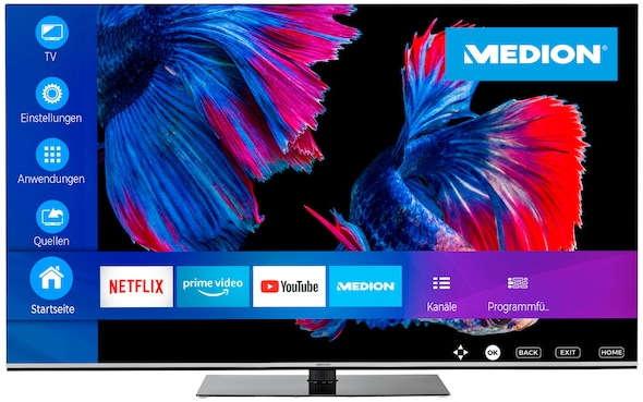 Medion Life X16523 65 4K OLED Smart TV mit HDR & 100 Hz für 1.294,95€ (statt 1.500€)