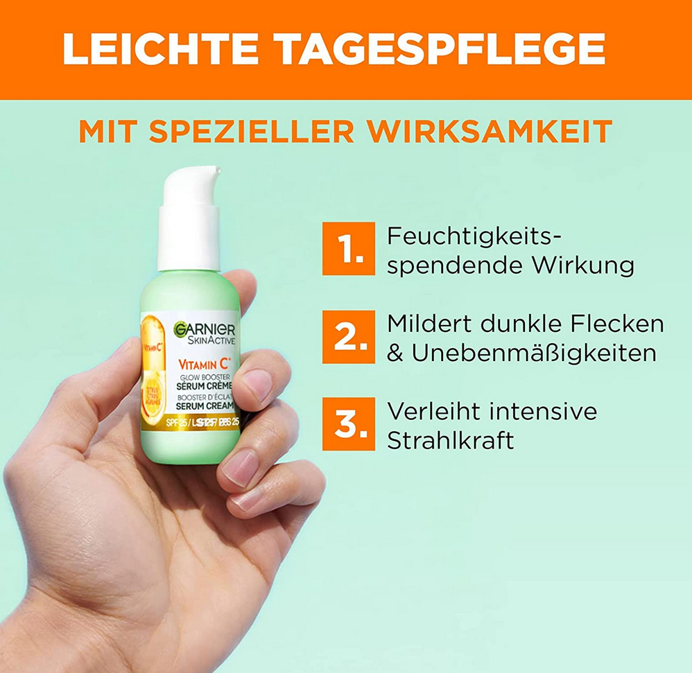 Garnier Serum Crème   2in1 Tagespflege, 50 ml ab 6,39€ (statt 12€)   Prime Sparabo