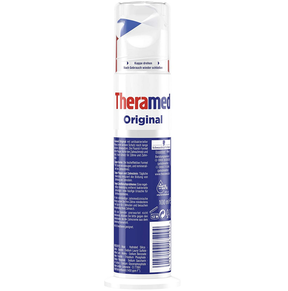 Theramed Original Zahnpasta im Spender, 100ml ab 0,95€ (statt 1,60€)   Prime Sparabo