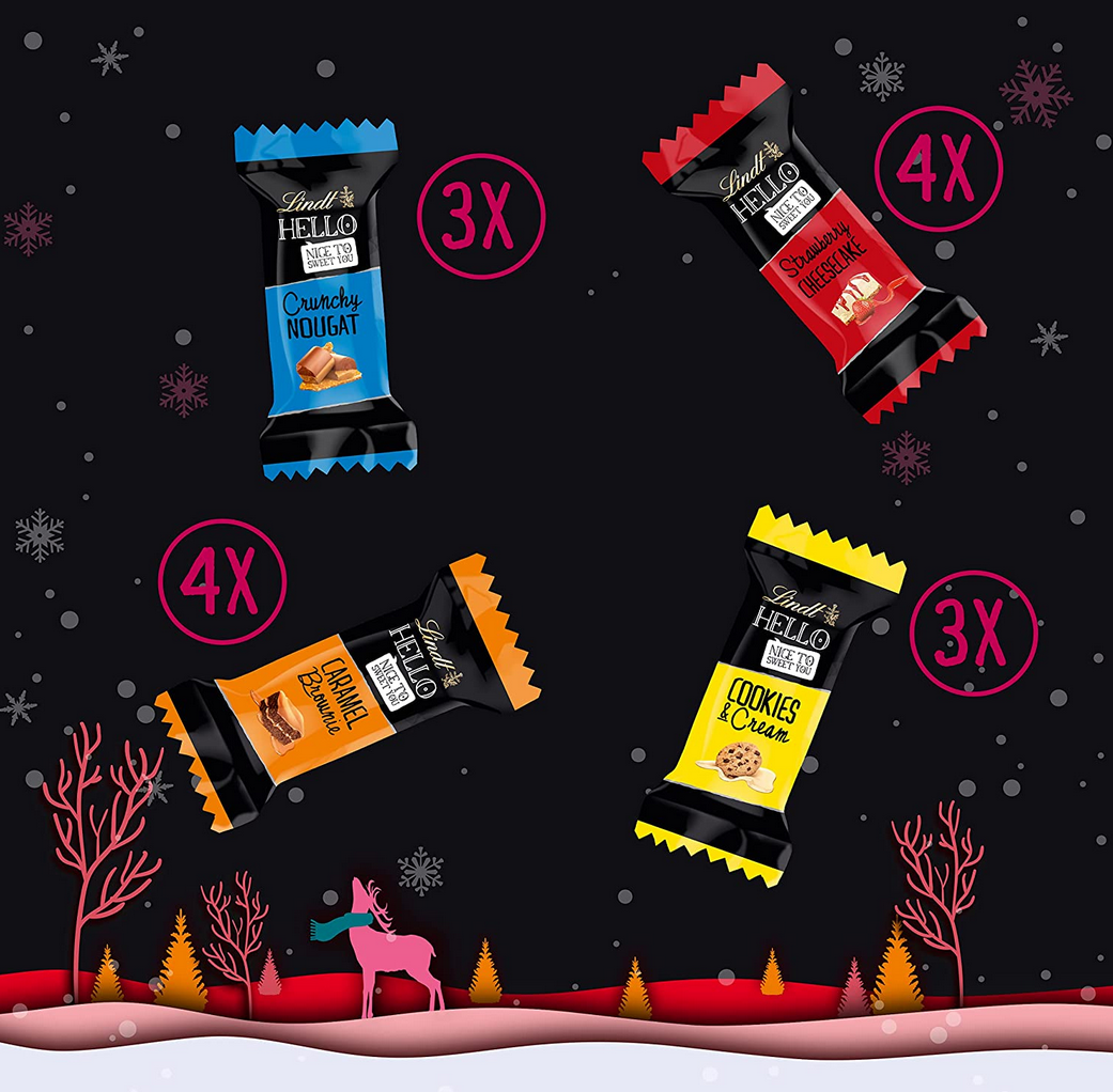 Lindt HELLO Weihnachts Tower Adventskalender 2023, 235g für 18,39€ (statt 24€)