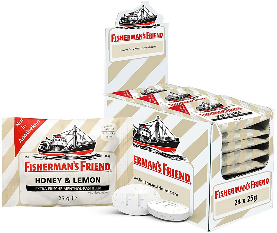 24er Pack Fishermans Friend Honey & Lemon, 25g Tüten für 18,89€ (statt 22€)   Prime