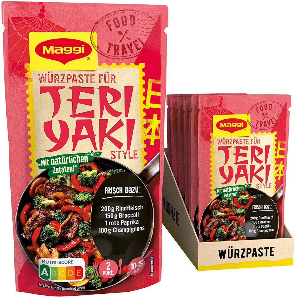 10x Maggi Food Travel Würzpaste Teriyaki Style für 5,64€ (statt 11€)   Prime