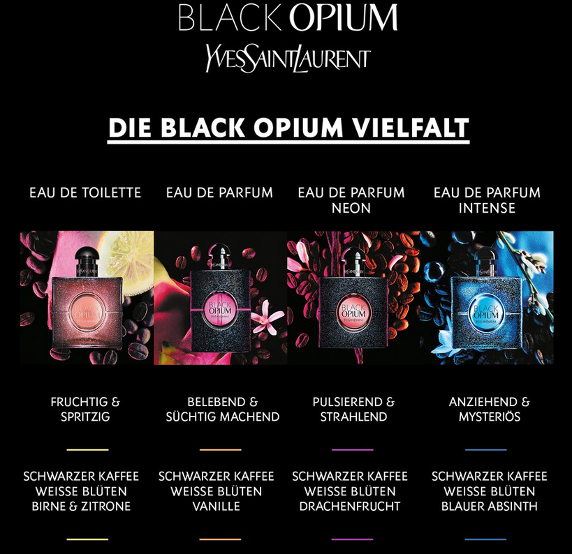 Yves Saint Laurent Black Opium Intense Eau de Parfum, 90ml für 65,32€ (statt 76€)
