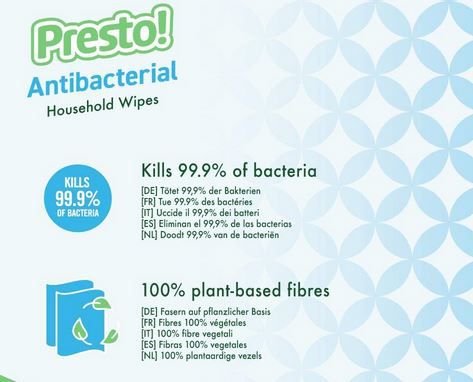 6x 42 Amazon Presto! Antibakterielle Tücher ab 4,70€ (statt 7€)