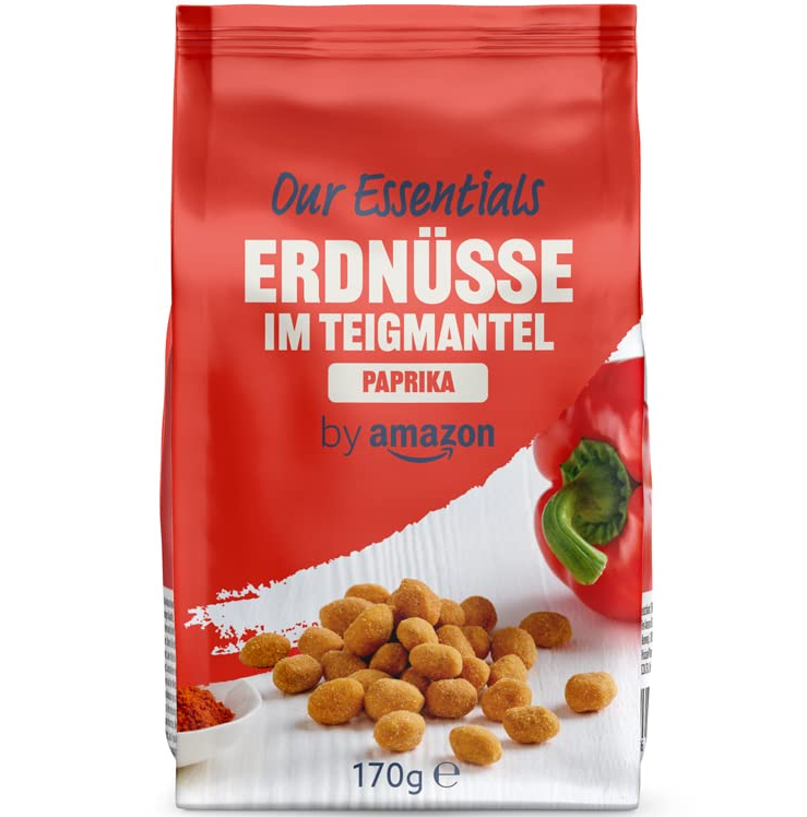Our Essentials Erdnüsse im Teigmantel Paprika, 170g für 1€ &#8211; Prime