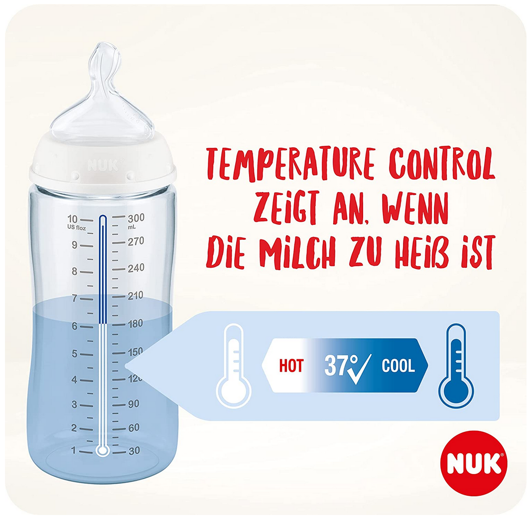 4er Pack NUK First Choice+ Babyflaschen mit Temperature Control für 13,99€ (statt 21€)   Prime