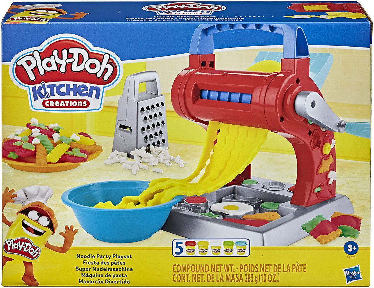 Play Doh Kitchen Creations Super Nudelmaschine mit 5 Farben für 14,99€ (statt 25€)   Prime
