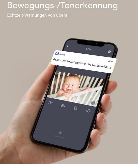Nooie 2K Überwachungskamera mit Bewegungsverfolgung für 41,99€ (statt 70€)