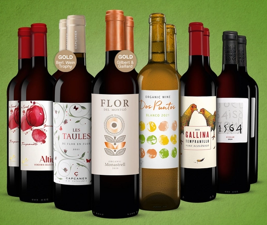 12 Flaschen Wein im BIO Genießer Paket für 62,89€ (statt 127€)