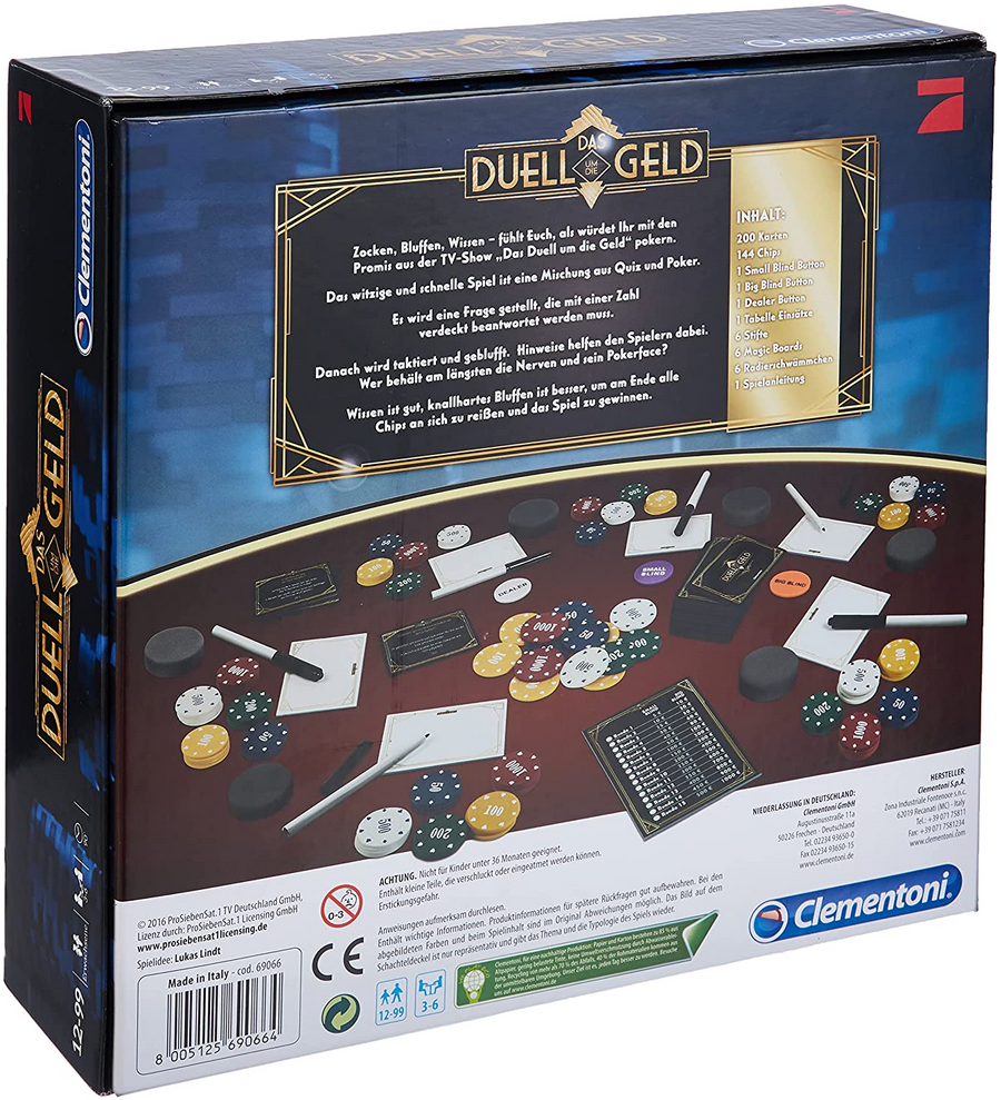 Clementoni 69066 Das Duell um die Geld, Brettspiel für 12€ (statt 20€)   Prime