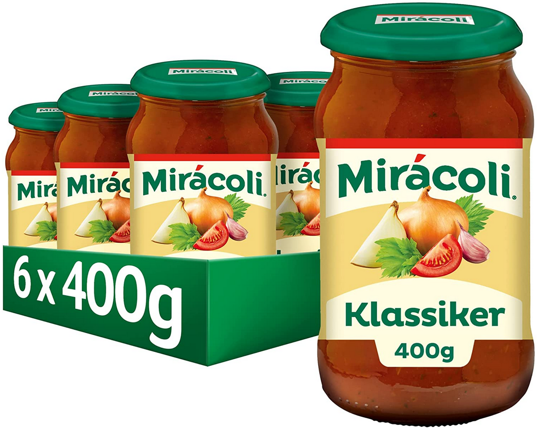 6er Pack Miracoli Pasta Sauce Klassiker je 400g ab 9,87€ (statt 15€)
