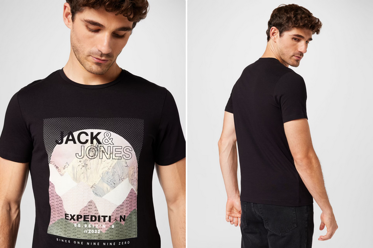 Jack & Jones T Shirt mit Frontprint für 9,27€ (statt 16€)