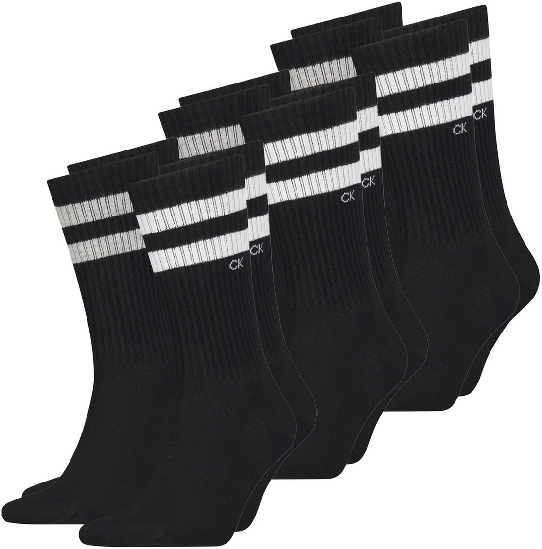 6er Pack Calvin Klein Stripes Socken für 29,99€ (statt 42€)