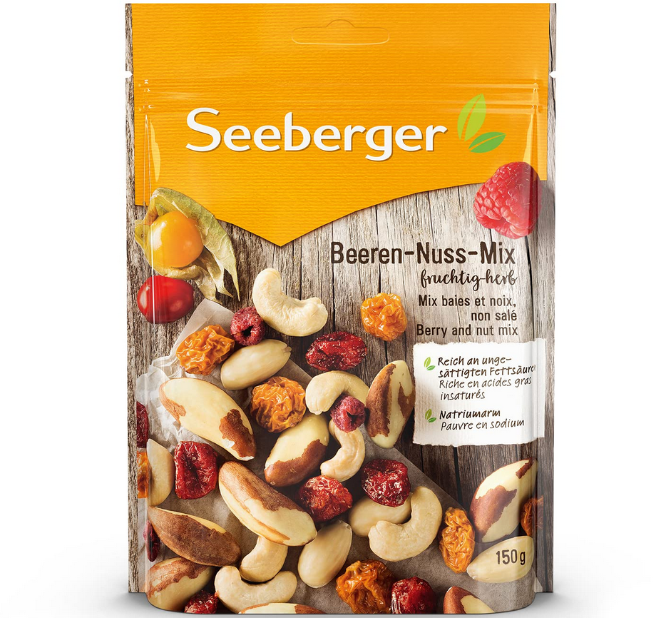 5er Pack Seeberger Beeren Nuss Mix, 150 g für 15,68€ (statt 20€)   Prime