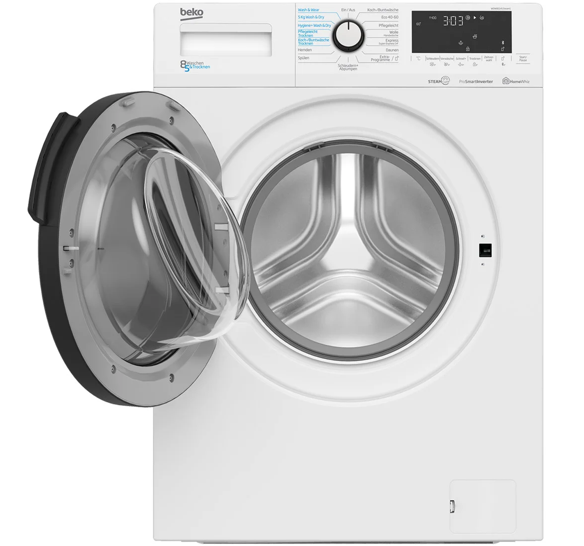 BEKO WDW85141Steam Waschtrockner mit Bluetooth, 8 kg ab 378,95€ (statt 522€)