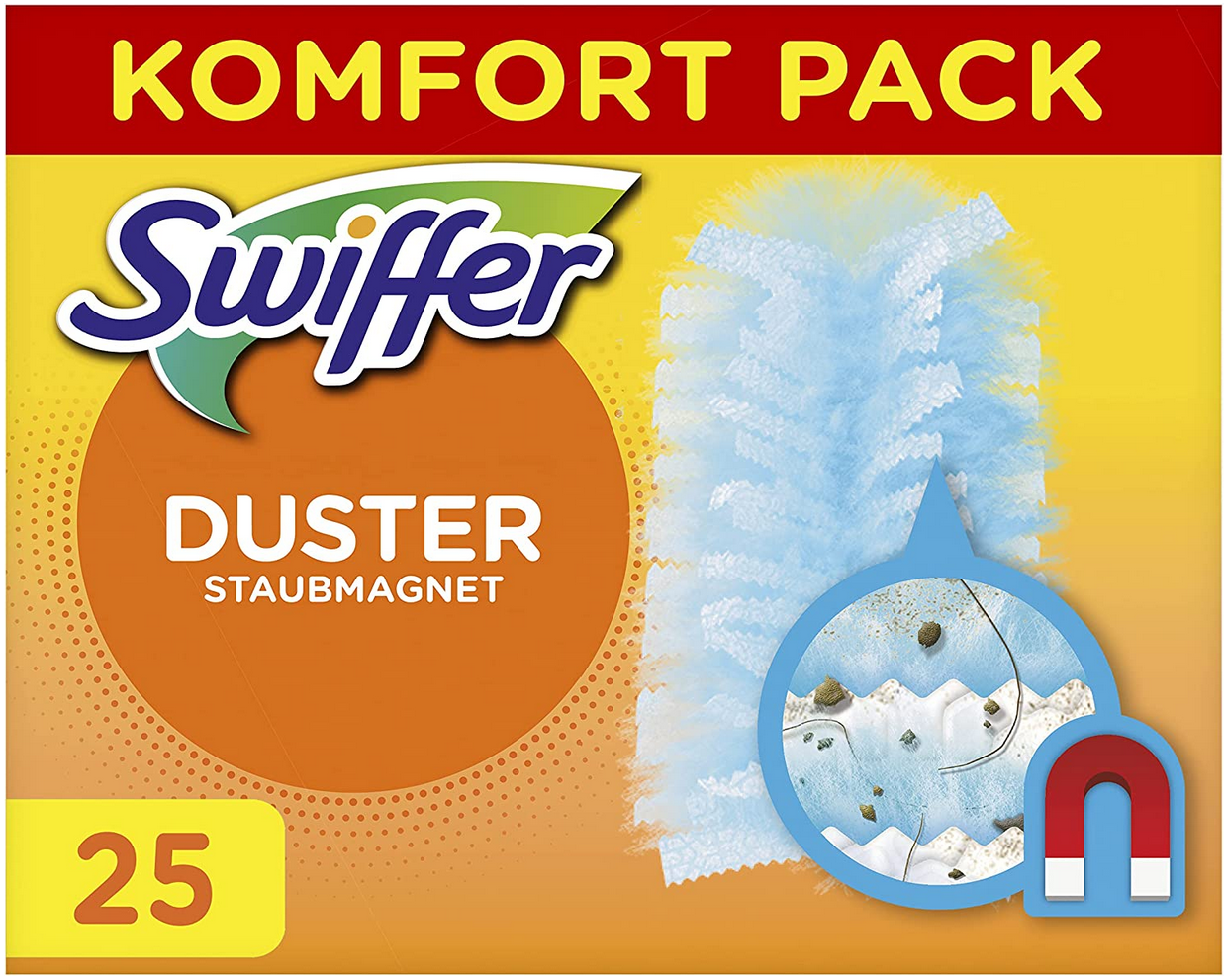 25er Pack Swiffer Staubmagnet (25 Tücher) für 10,89€ (statt 21€)   Prime