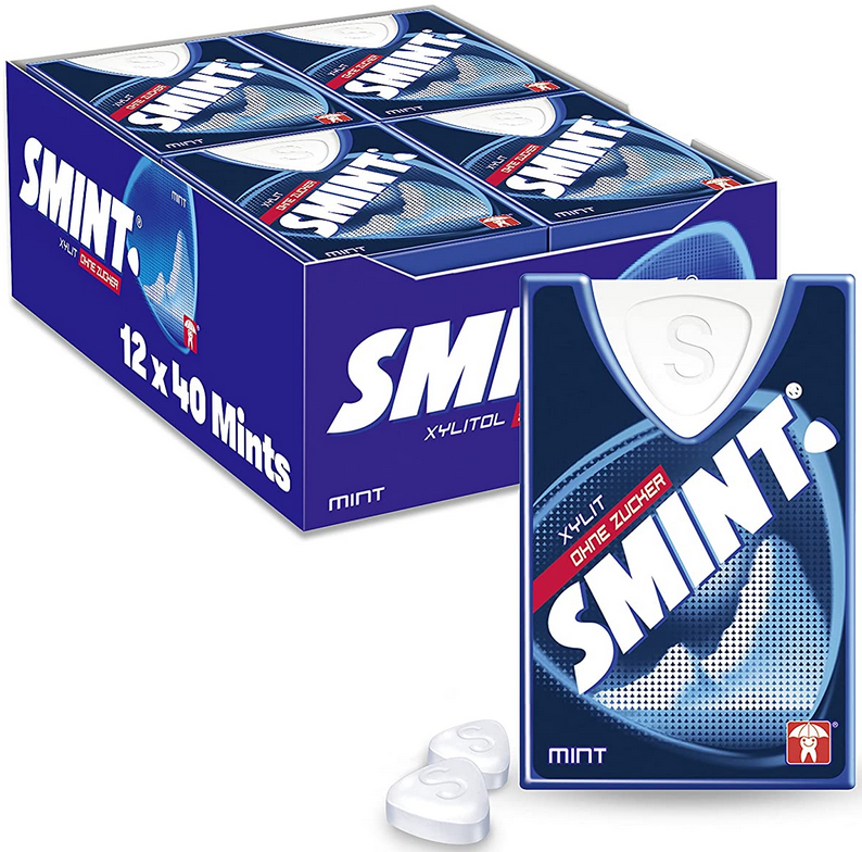 12er Pack SMINT Mint Pfefferminze Pastillen ab 9€ (statt 12€)   Prime Sparabo