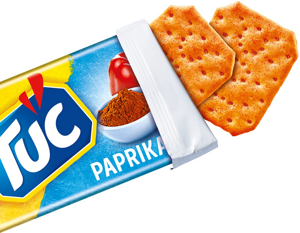 18x TUC Paprika Knabbergebäck (je 100g) ab 12,82€ (statt 20€)   Prime