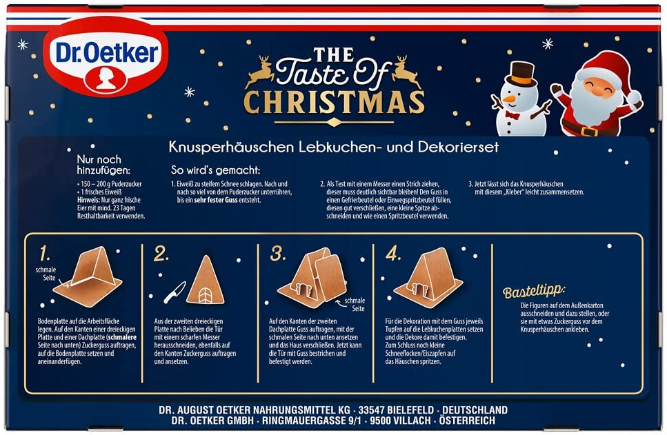 Dr. Oetker Knusper Häuschen Lebkuchenhaus ab 7€ (statt 9€)