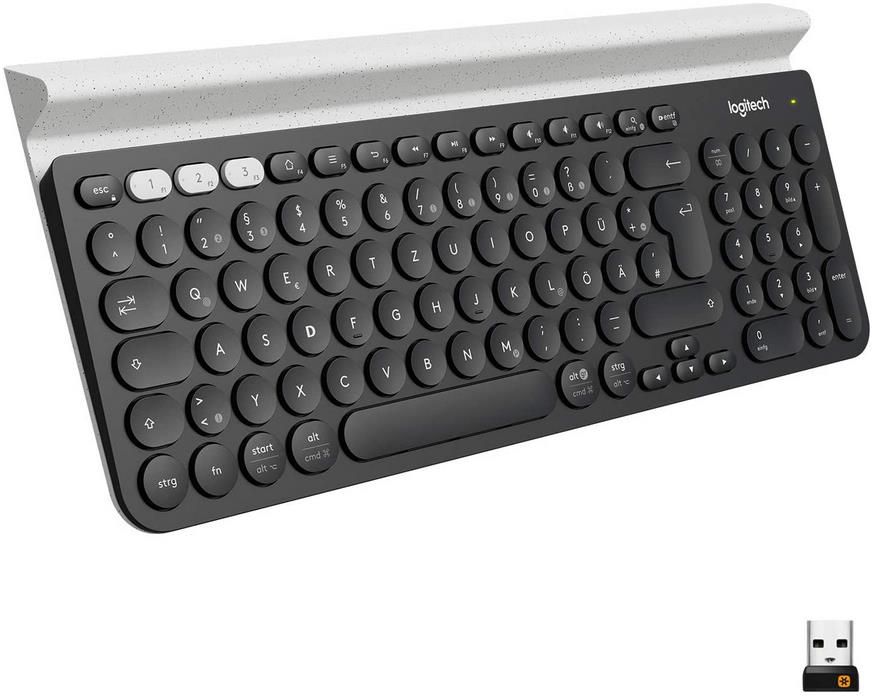 Logitech K780 Kabellose Tastatur mit Halterung für 59,99€ (statt 85€)