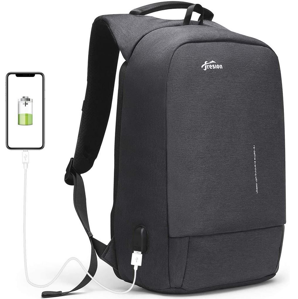 Fresion Anti Diebstahl Laptop Rucksack (18l) mit USB für 29,99€ (statt 60€)