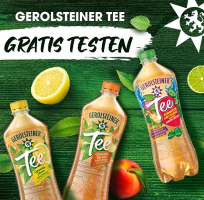 Gerolsteiner Tee gratis ausprobieren