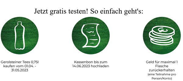 Gerolsteiner Tee gratis ausprobieren