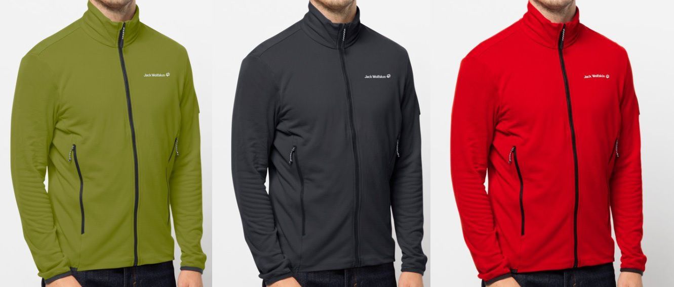 Jack Wolfskin Fleecejacke DNA FLEECE M in verschiedenen Farben ab 43,19€ (statt 68€)