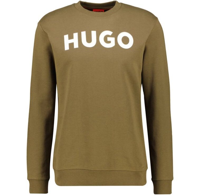 HUGO Herren Sweatshirt DEM in Olive für 62,91€ (statt 80€)