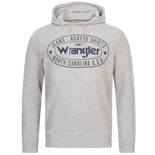 Wrangler Hoodie aus Baumwolle in Grau für 25,19€ (statt 47€)