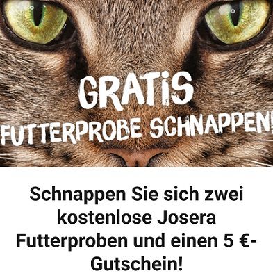 Geht noch! Josera: 2 Katzenfutterproben kostenlos und 5€ Gutschein