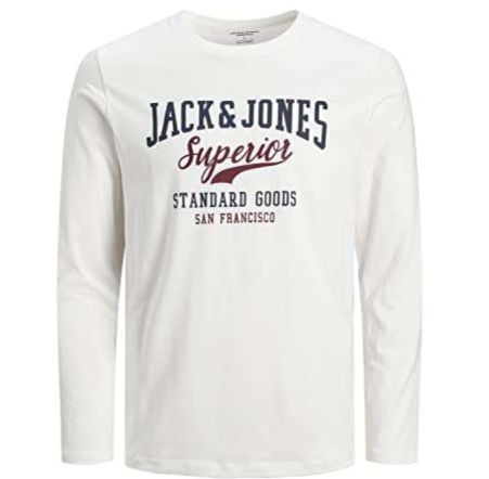 JACK & JONES Langarmshirt aus 100% Baumwolle für 13,90€ (statt 17€)   Prime