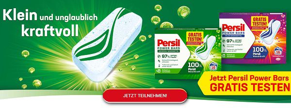 Persil Power Bars gratis ausprobieren