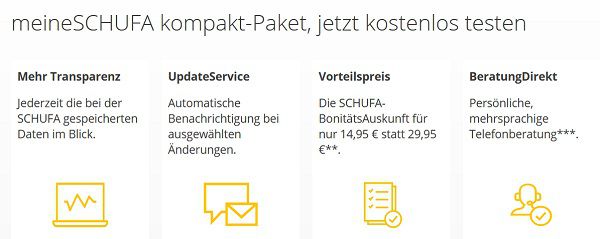 Kostenlos: 30 Tage meineSchufa kompakt